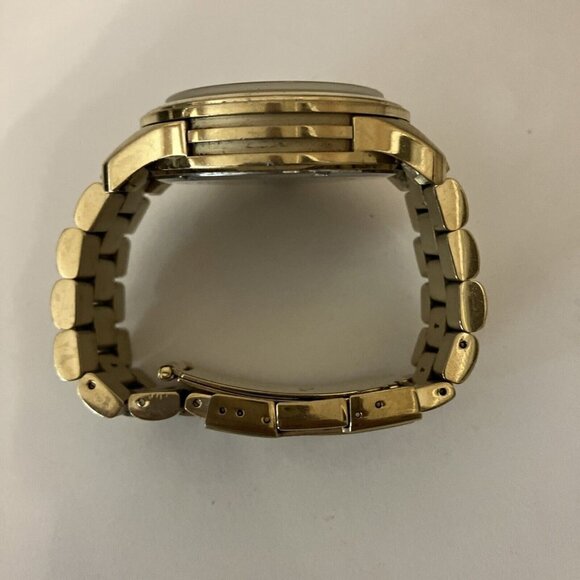 Michael Kors MK5384 Gold Wrist Watch Women Preowned Needs Battery. - Picture 4 of 6